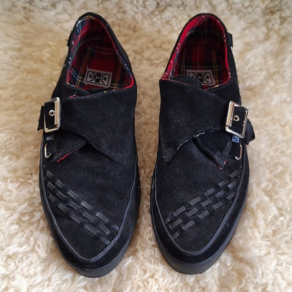 NEW TUK Suede Pointed Buckle Creepers